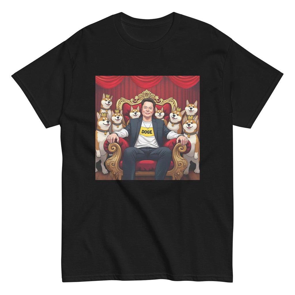 King Doge Elon funny graphic meme crypto Unisex tee
