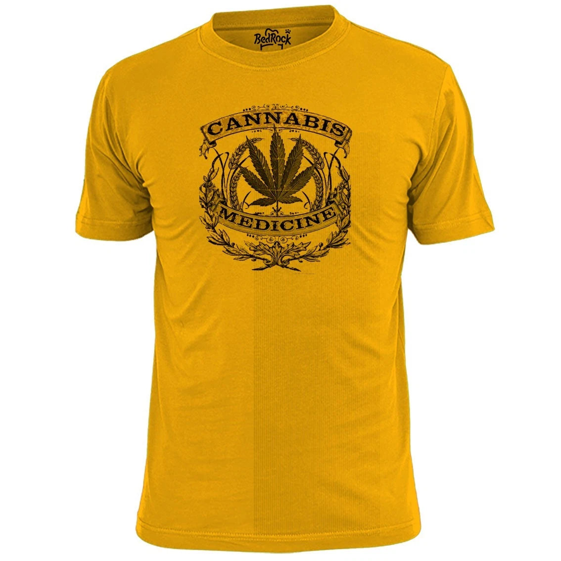 Mens Vintage Cannabis Medicine T Shirt Weed Spliff Ganja