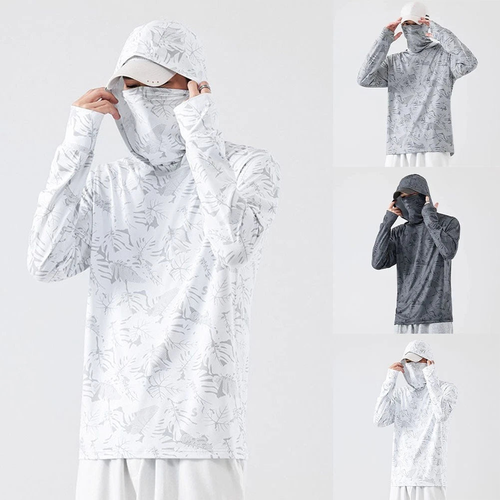 Men Fishing Shirt Long Sleeve Style Printed Pattern Design For Casual Daily Wear