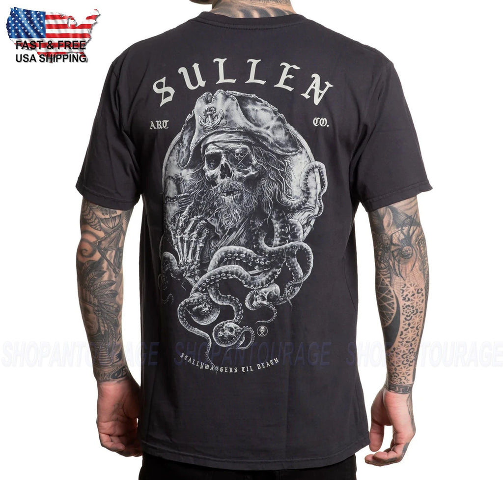 Sullen Art Collective Scally Spaventoso Wagger Premium SCM6916 Corto T-Shirt Per