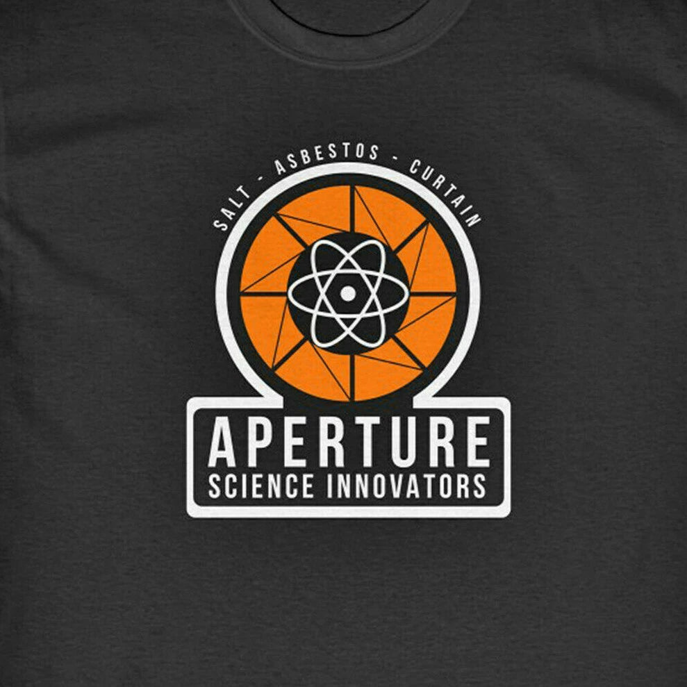 APERTURE SCIENCE T-Shirt - Half PC Gaming Life Video games Portal