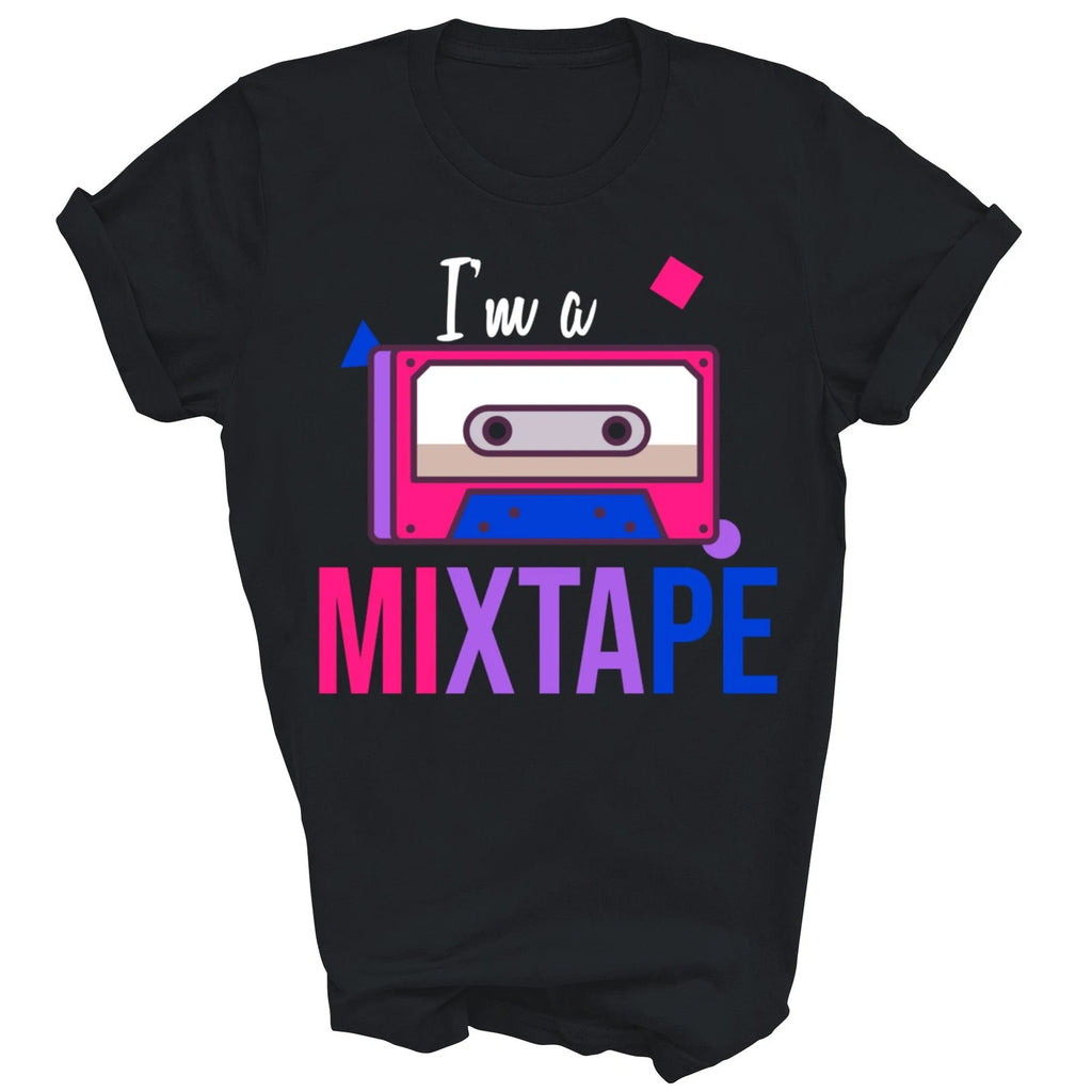 I Am A Mixtape Bi Pride Bisexual Funny Unisex Shirt Gift