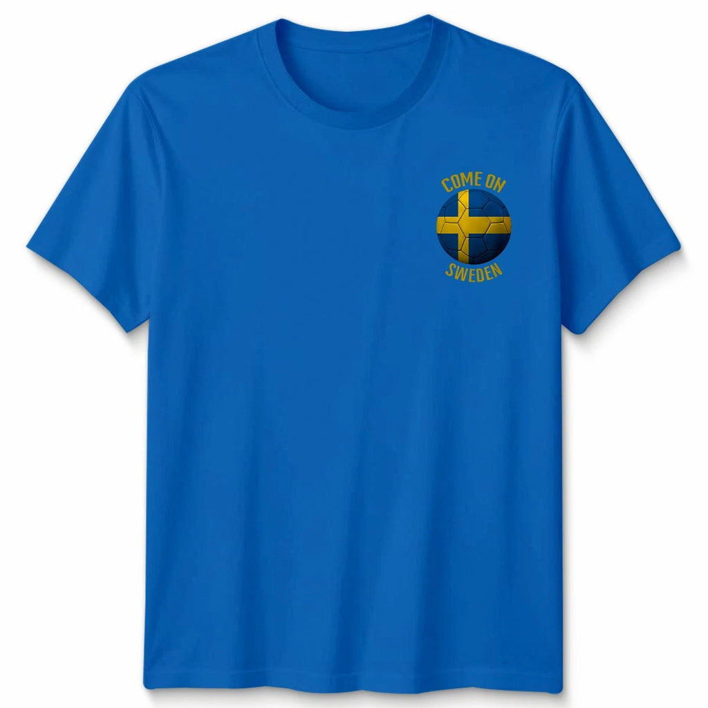 Come On Sweden Football Unisex Kids T-Shirt Country Pride Soccer Tee #WC