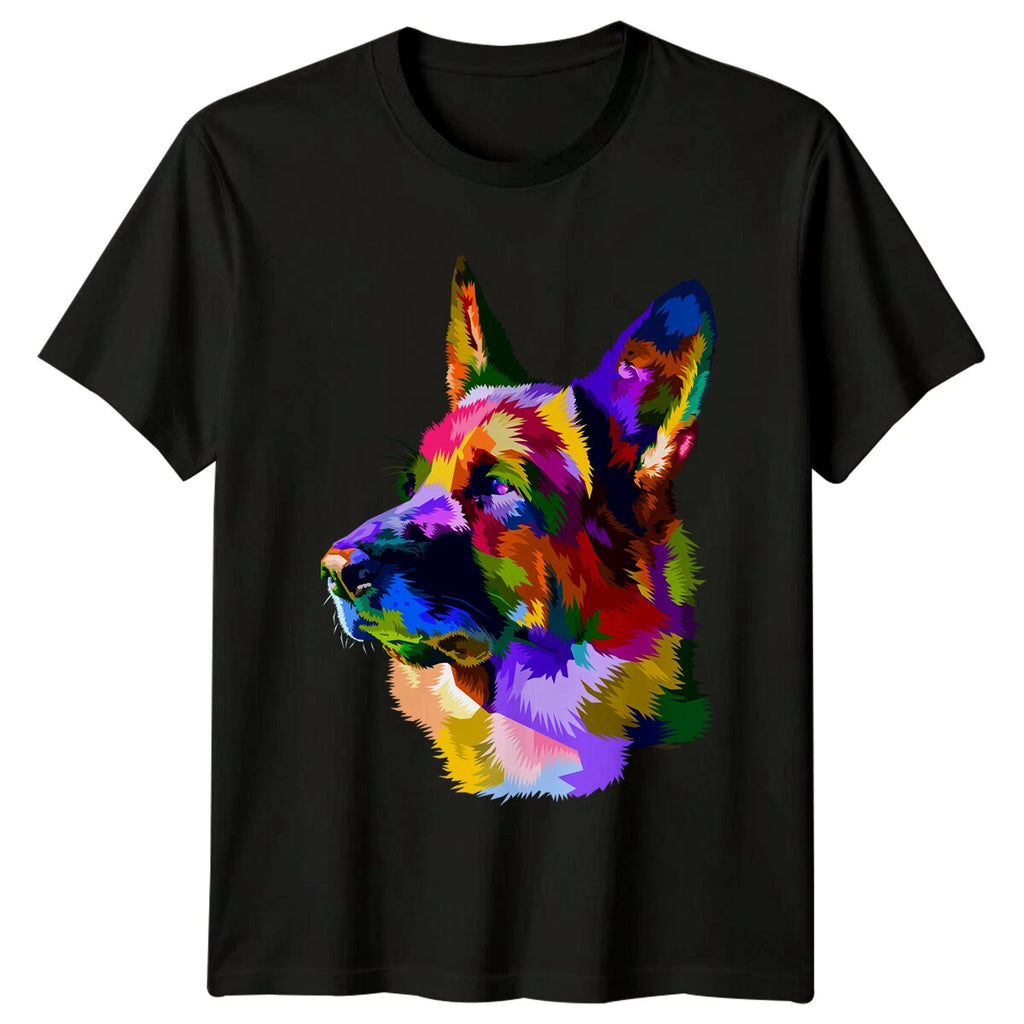 German Shepherd Dog Breed Animals Mens T-Shirt Womens Tee Graphic Unisex Top
