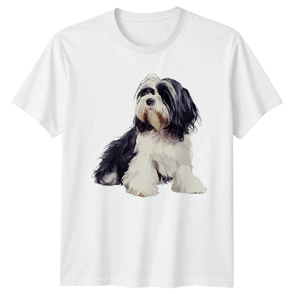 Shaggy Dog T-Shirt Pet Portrait Dog Lover Gift For Him And Her