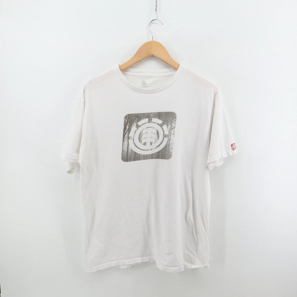 Element Graphic Tee Men Large Skateboarding Modern White Logo Good