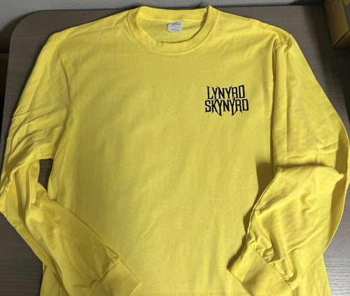 2 sided Lynyrd Skynyrd  LONG SLEEVE T shirt Tee Music Rock Florida Band 1966