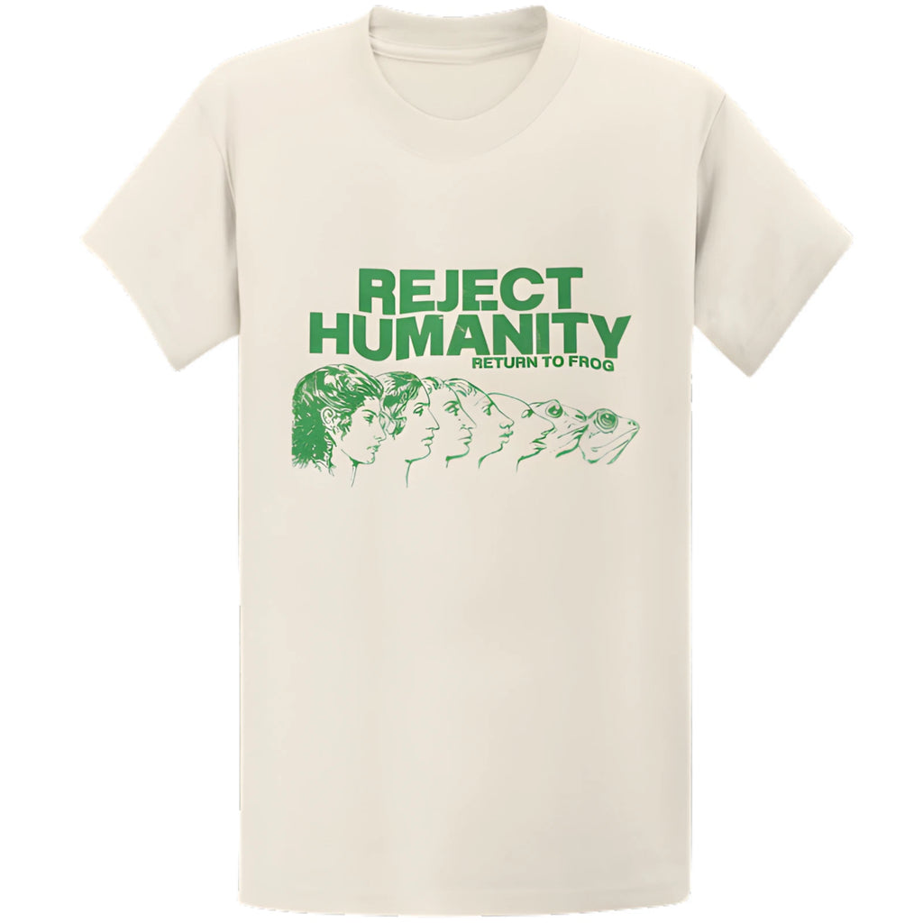 Gildan 5000 Reject Humanity Become Frog T-Shirt - Funny Weirdcore Meme Gift Tee