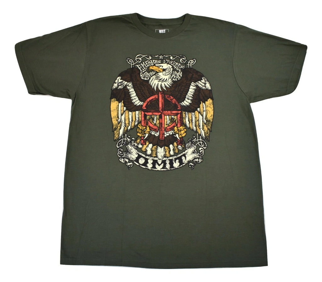 Omit Mens Stone Eagle American Freedom Patriotic Streetwear Shirt New Large