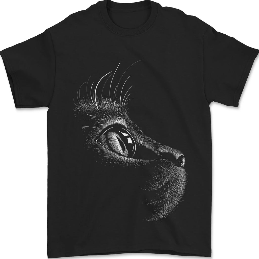 A Cute Cat Face Mens T-Shirt 100% Cotton