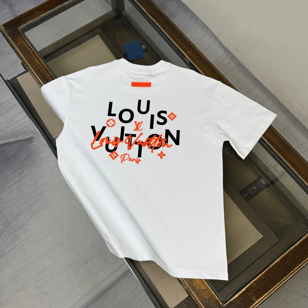 New Moncler White Summer Crew-Neck Short-Sleeve Shirt M