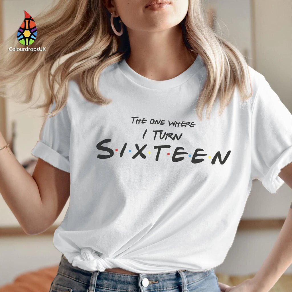 TSHIRT (541) The One Where I Turn Sixteen 16th Birthday T-shirt Men Women Gift