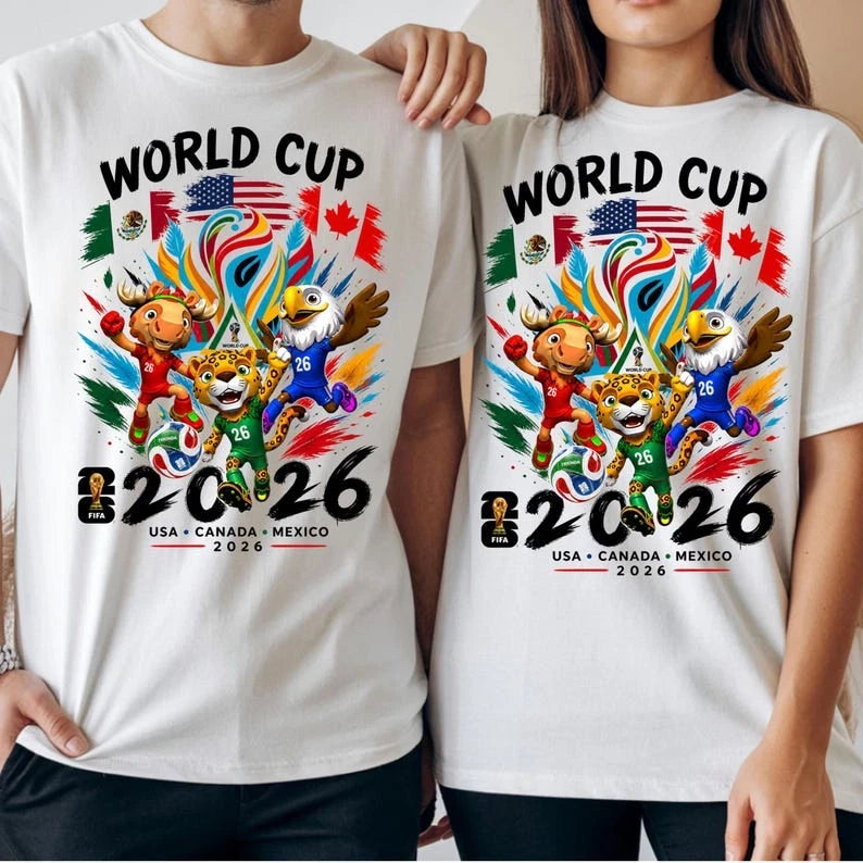 World Cup 2026 Shirt, Football Fan T-Shirt, Gift for Soccer Lovers