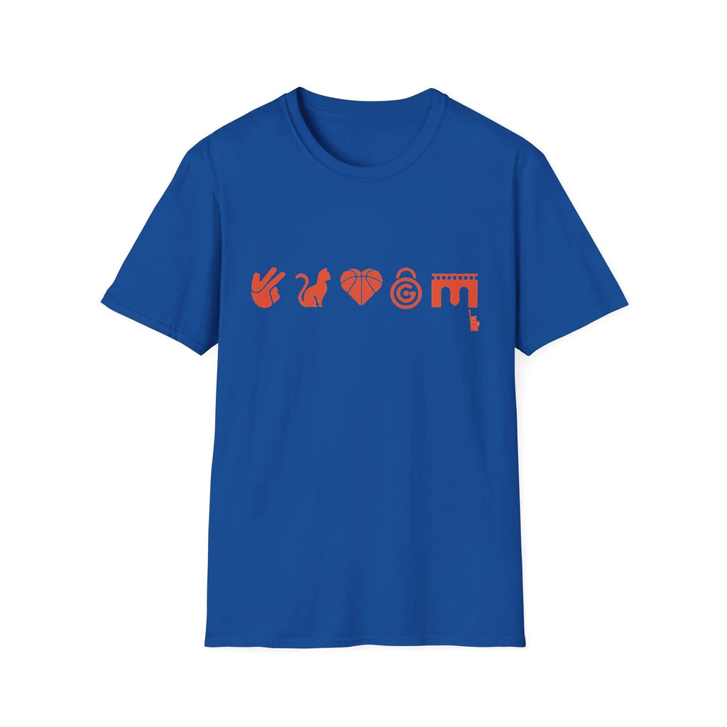 Knicks five 5 emojis team t shirt unisex soft blue new york brunson og kat hart