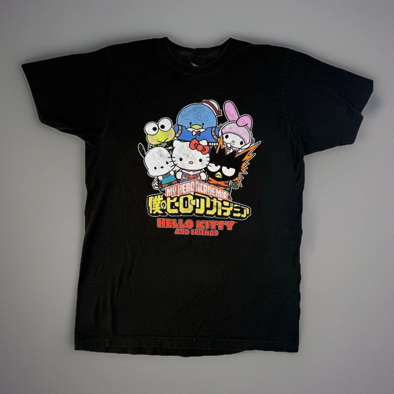 Anime Graphic Tee Hello Kitty My Hero Academia Sanrio Shirt Medium Gaming