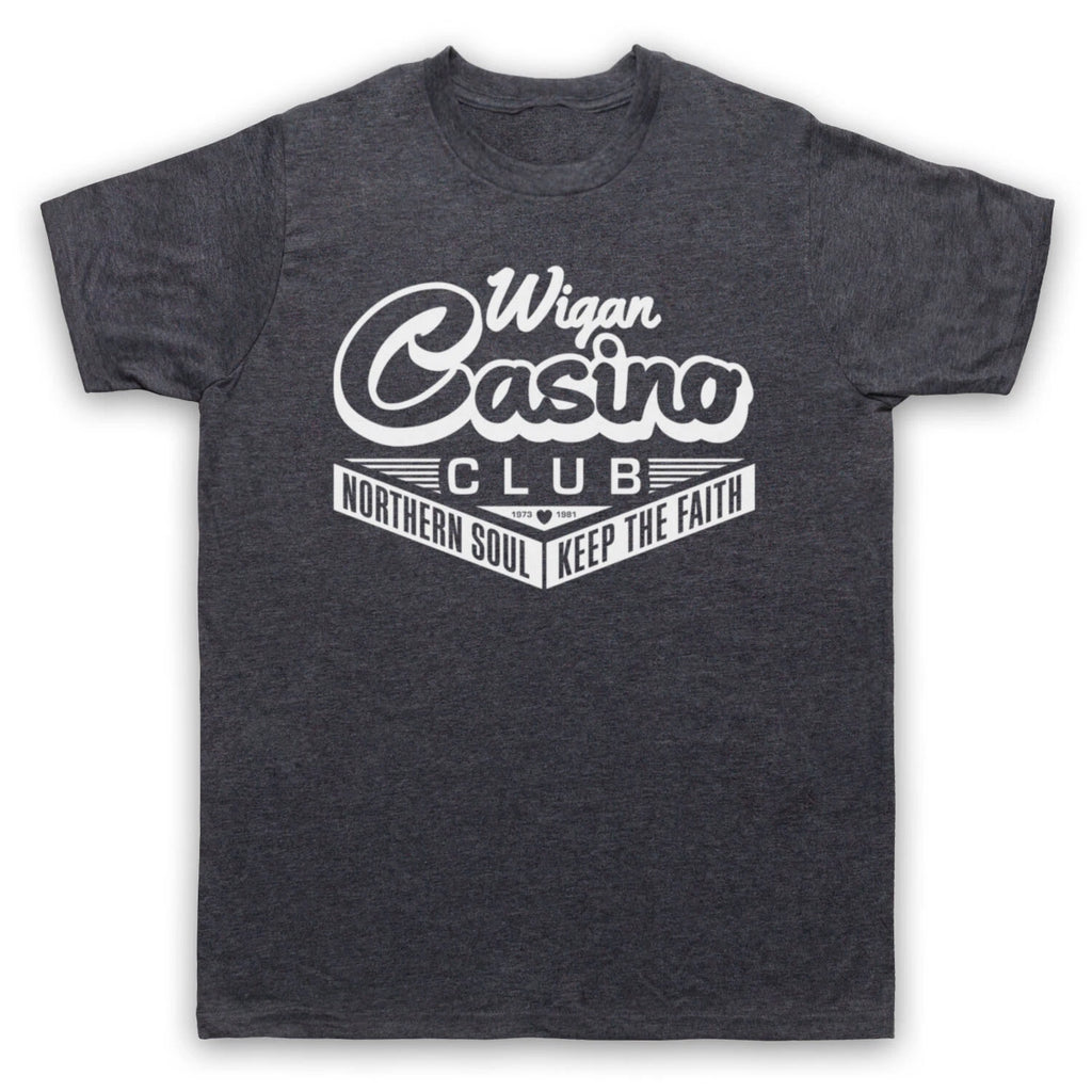WIGAN CASINO NORTHERN SOUL MUSIC 70'S DANCING VENUE MENS & WOMENS T-SHIRT