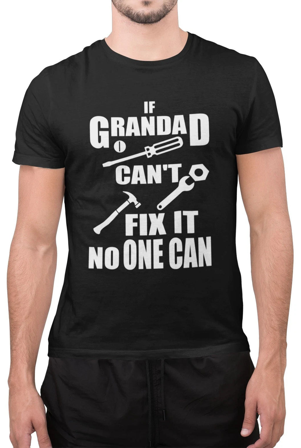 Funny If Grandad Cant Fix It No One Can Sarcastic Grandpa T-Shirt