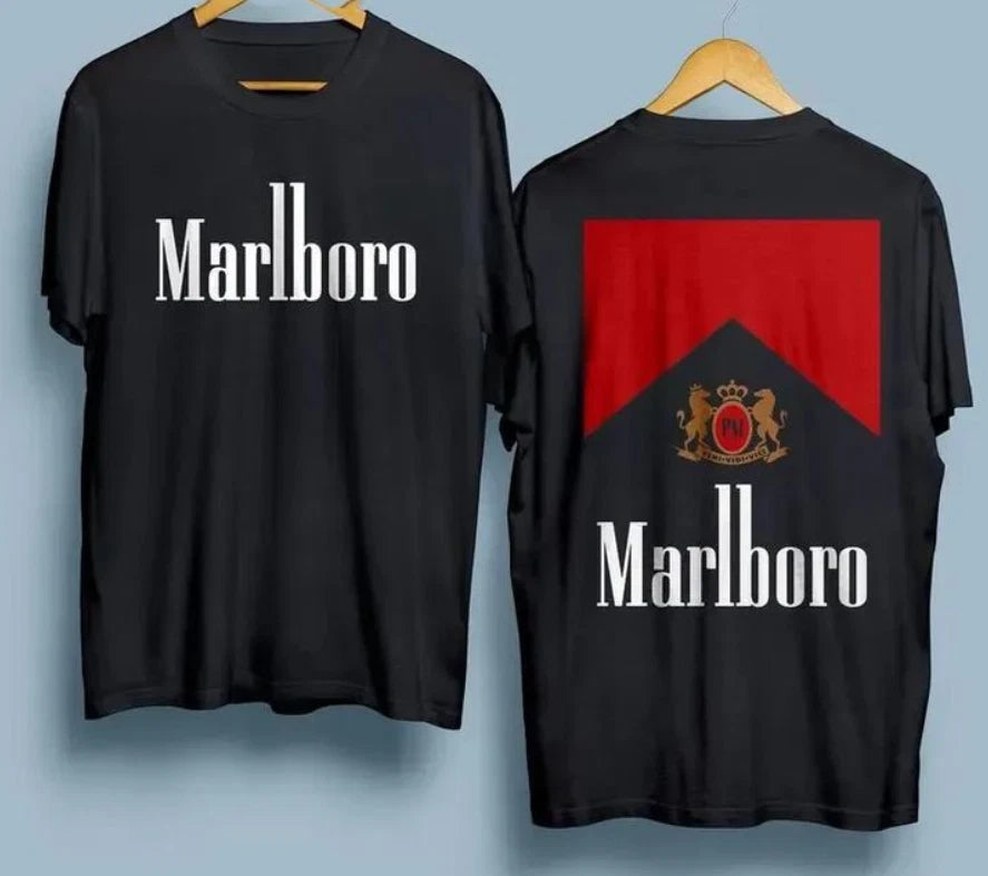 Marlboro Cowboy T-Shirt Vintage 90s Western Graphic Tee Retro Style S-5XL