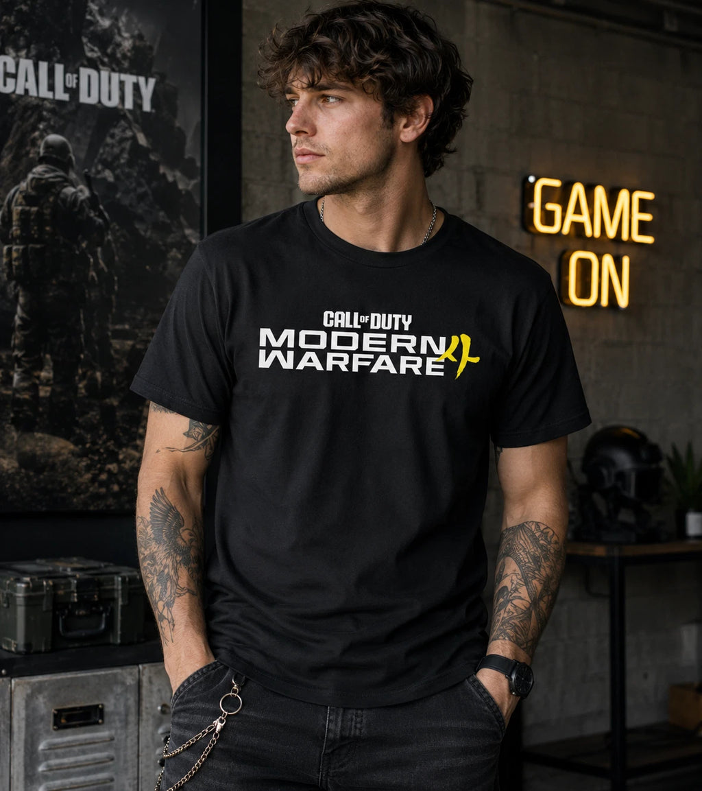 Call of Duty Modern Warfare 4 Logo T-Shirt, PS5 Xbox, CoD, Warzone Black Ops Top
