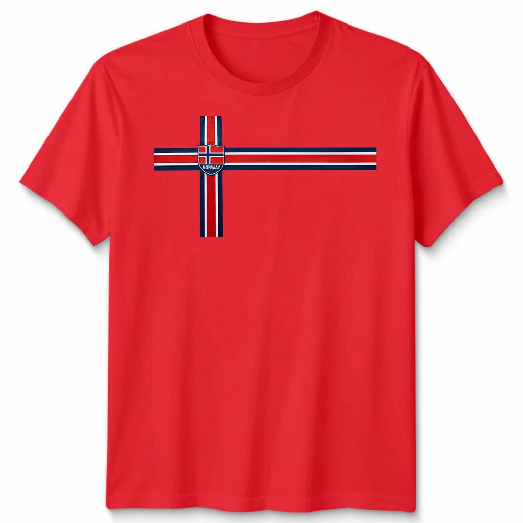 Retro Norway Unisex Tshirt Football Supporter Tee For Men Guys Dad Brother Fan