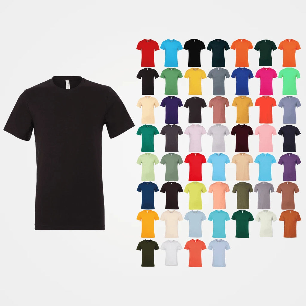 Bella + Canvas Unisex Jersey Crew Neck T-Shirt 3001-Casual Wear Plain Cotton (A)