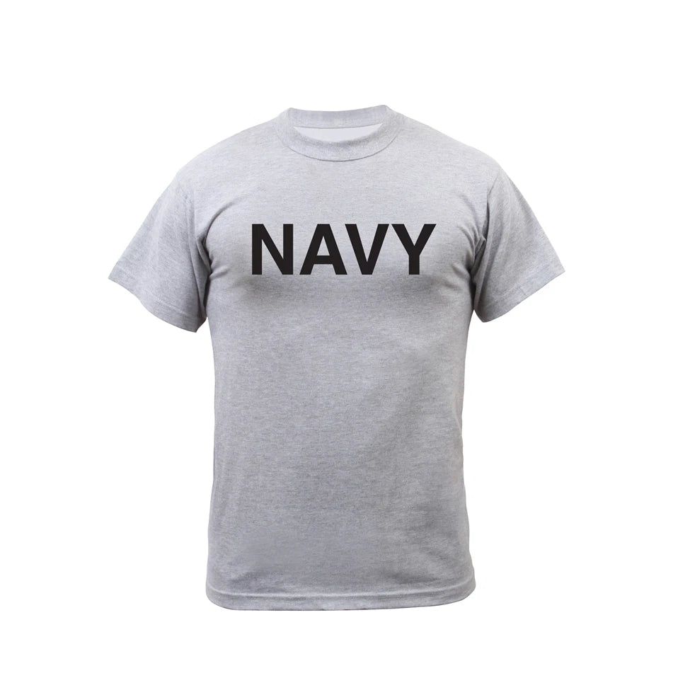 US Navy T-shirt Vintage GREY PT Gym Workout SEAL SSN SSBN CVN LHA FF DDG LHD CG