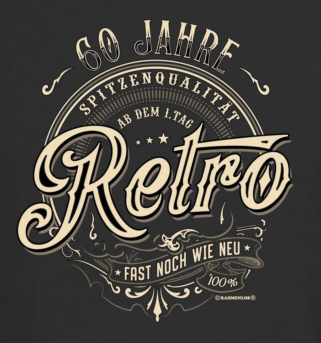 60th Birthday Men's T-Shirt 60 Years Premium Quality Retro Quotes Shirt