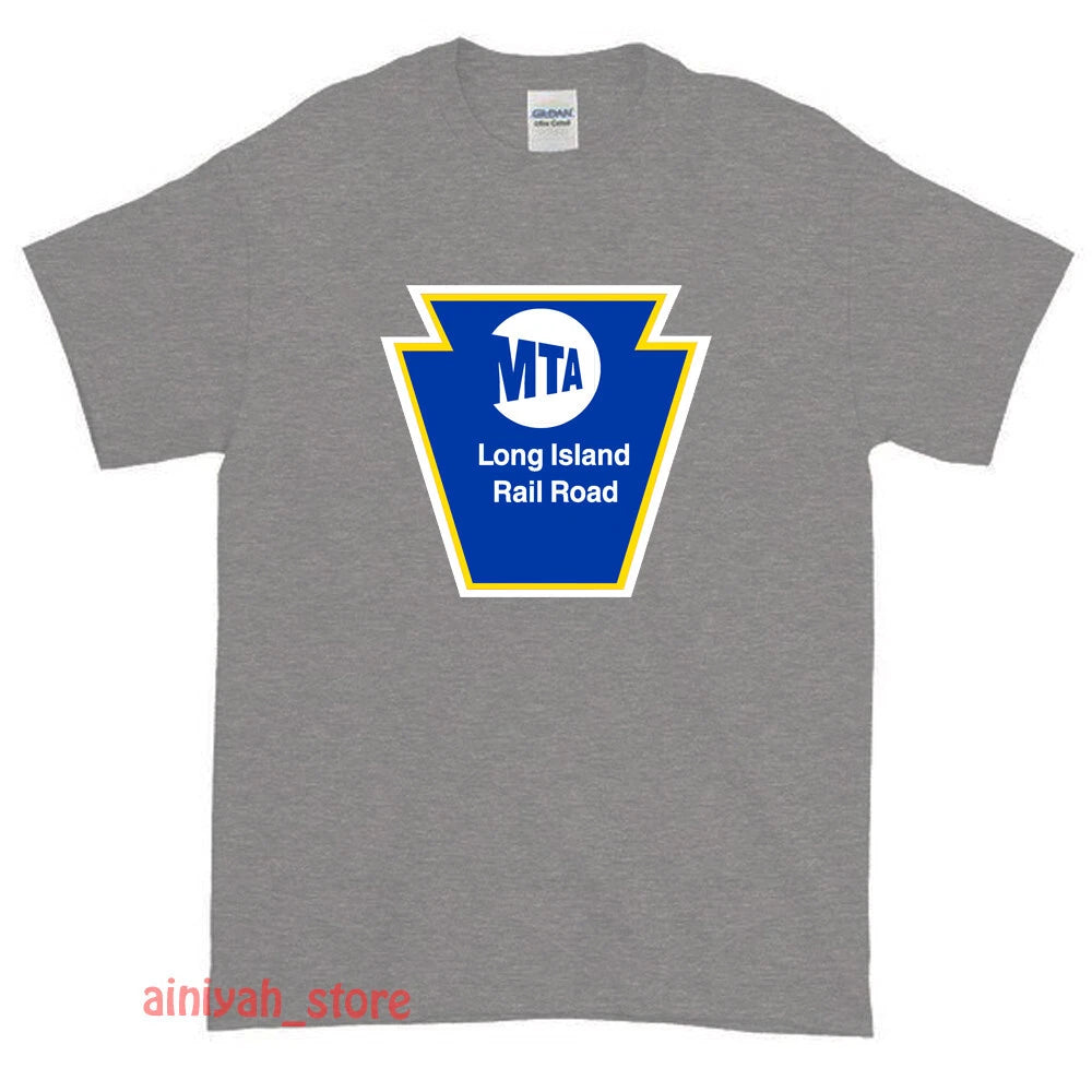 New MTA Long Island Rail Road Logo Men's T-Shirt American USA Size S -XXL