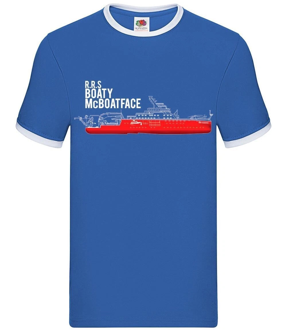Rrs Boaty Mcboatface - Men's Ringer - Funny Internet Meme Boat