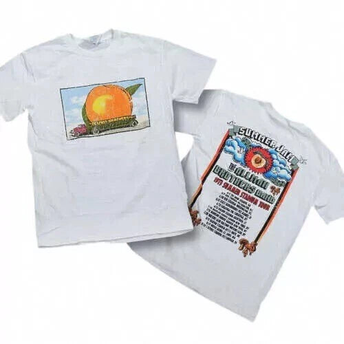 Allman Brothers EAT A PEACH 73 Summer Tour White T-Shirts All Size S-5XL Gifts