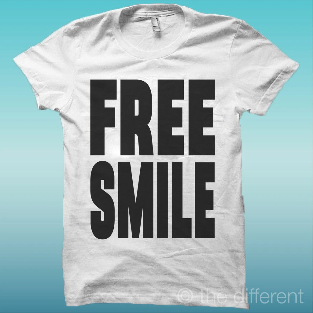 T-shirt Men's Sweater " Free Smile Smiles " Gift Idea Road To Happiness