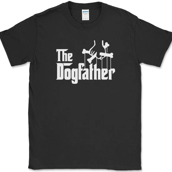 THE DOG FATHER T-Shirt Funny Animal Lover God Humor Fathers Day K9 Tee