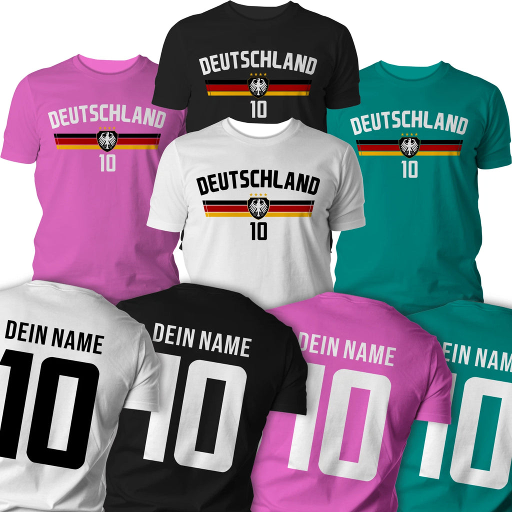 Germany Jersey T-Shirt + Desired Name & Number Personalised World Cup Gift 2026