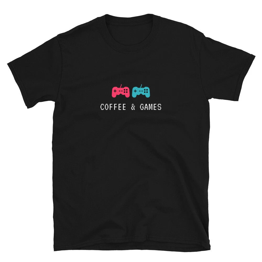 Coffee & Games T-Shirt, coffee Shirt, game shirt, coffee gift, funny shirt