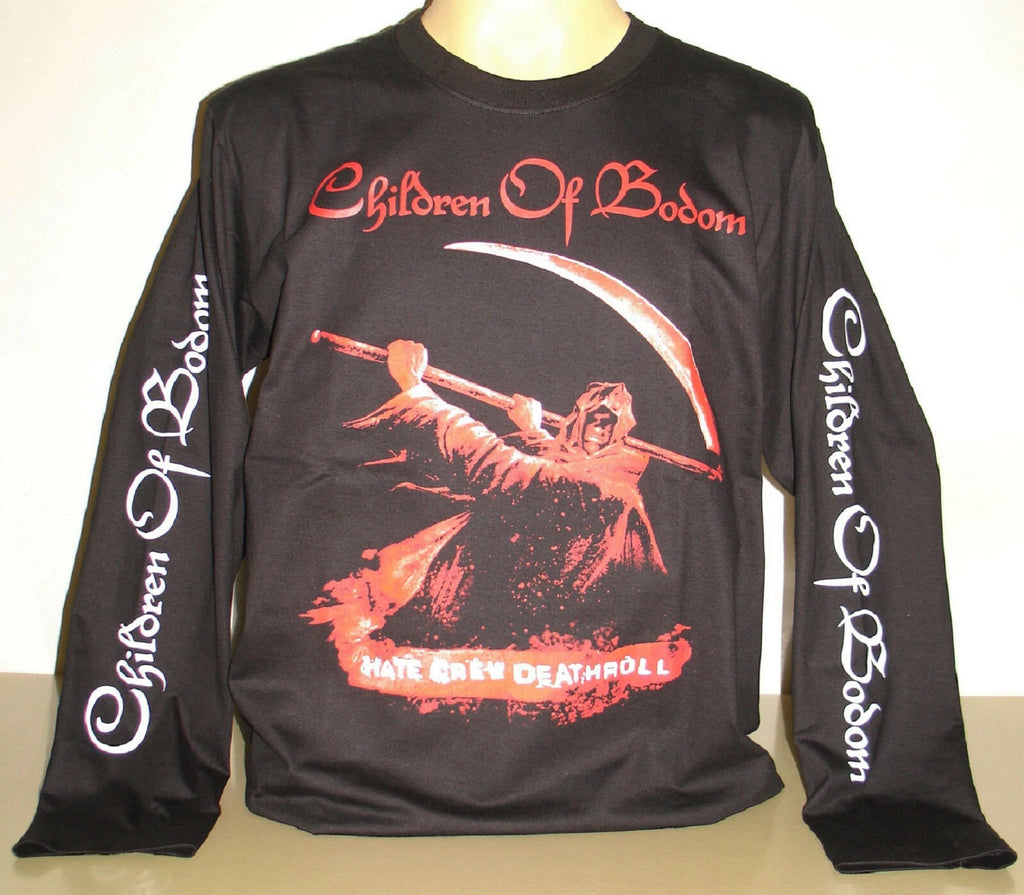 Children Of Bodom Hate Crew Deathroll Long Sleeve T-Shirt Size S M L XL 2XL XXL
