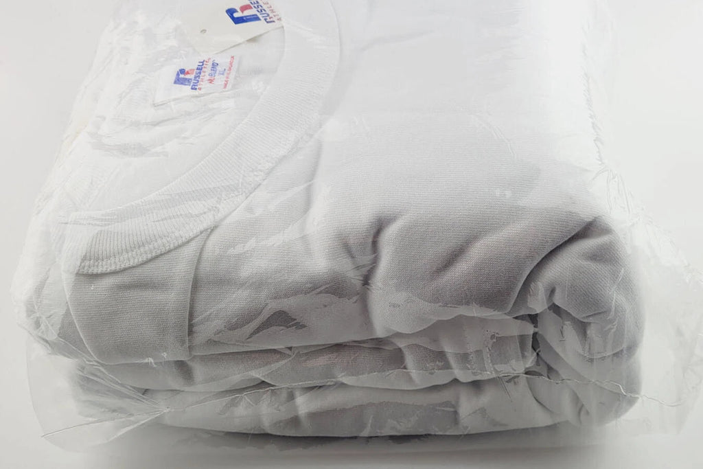 Russell White T Shirts Adult XL Lot of 6 - blank basic classic NuBlend 64030MK