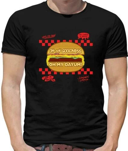 Oh Mi Goodness Dayum Men's T-Shirt - Song - Meme - Burger - Gregory Brothers