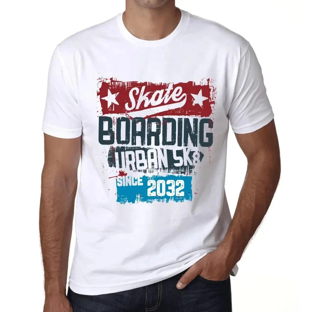 Men's Graphic T-Shirt Urban Skateboard Since 2032 Eco-Friendly Limited Edition