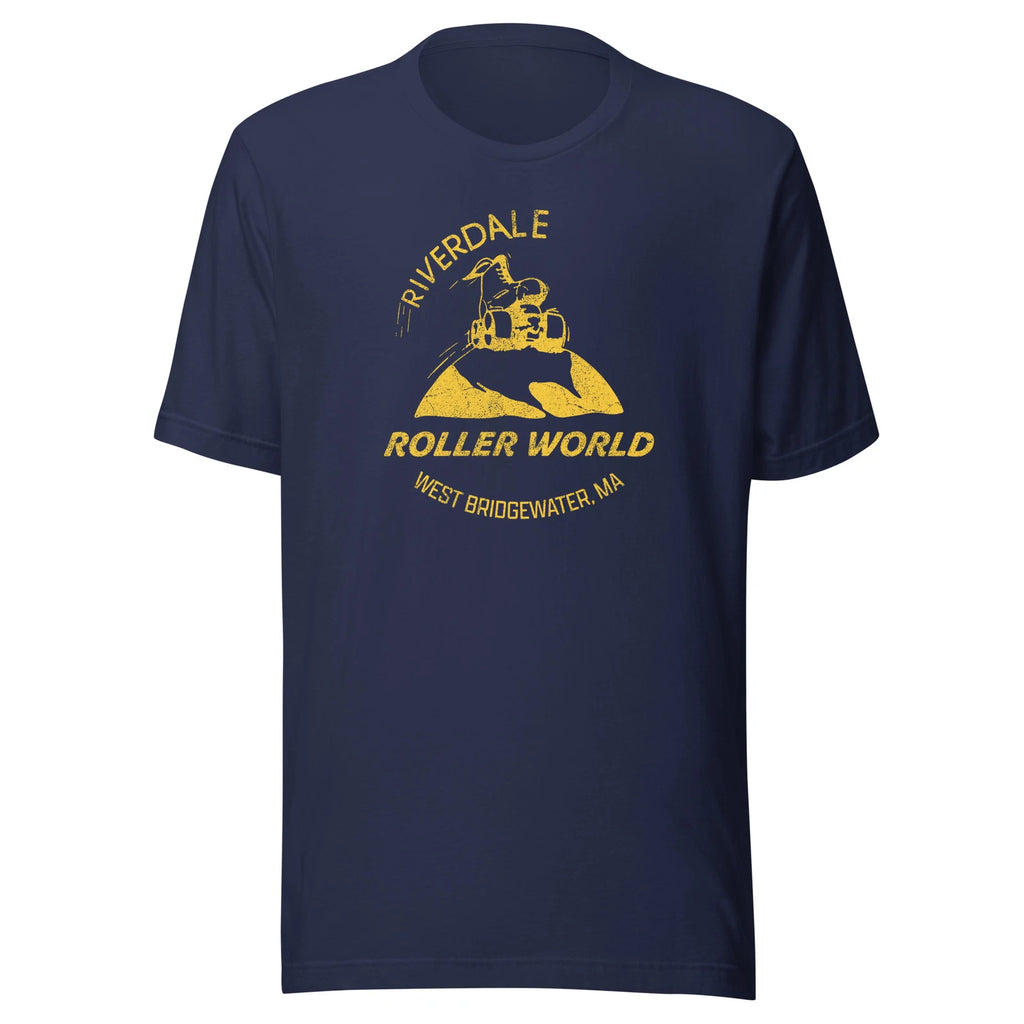 Riverdale Roller World Retro 1980s T-Shirt - West Bridgewater, MA