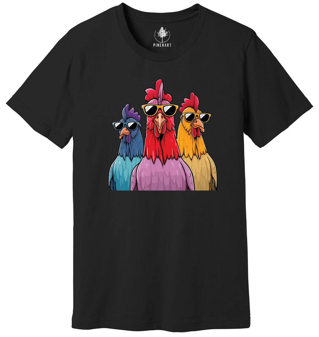 Cool Chickens T Shirt, Farm Animals Shirts, Farmer T-shirt, Funny Farm Graphic