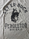 Pendleton Whisky Let'er Buck T Shirt Adult XL Rodeo Cowboy NEW