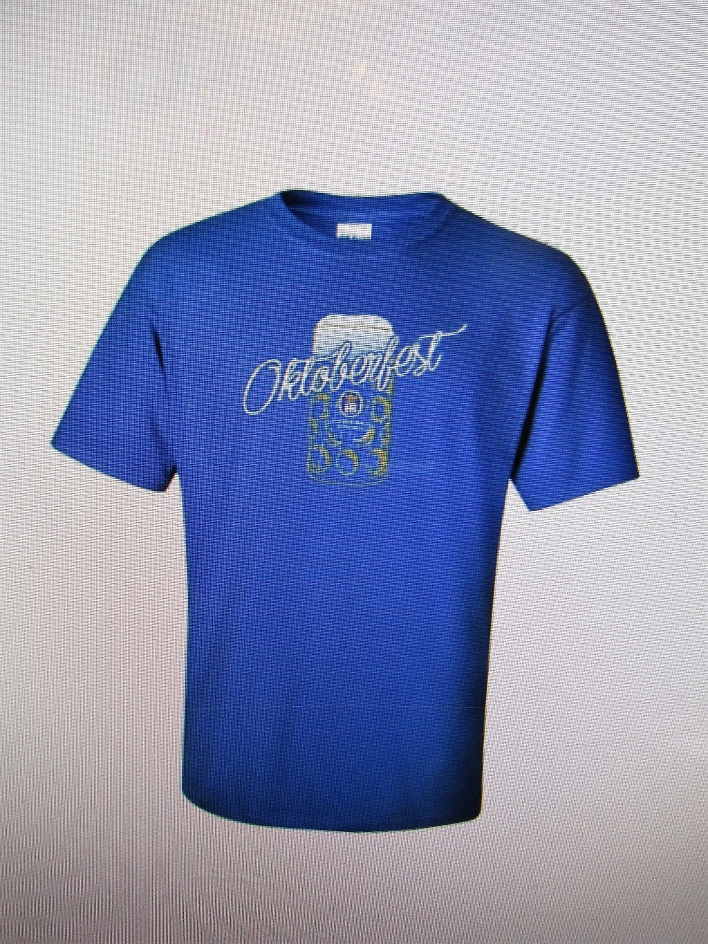 Hofbrauhaus Hofbrau Munchen HB Oktoberfest BeerStein Blue T-Shirt -Sz Sm-XXX LRg