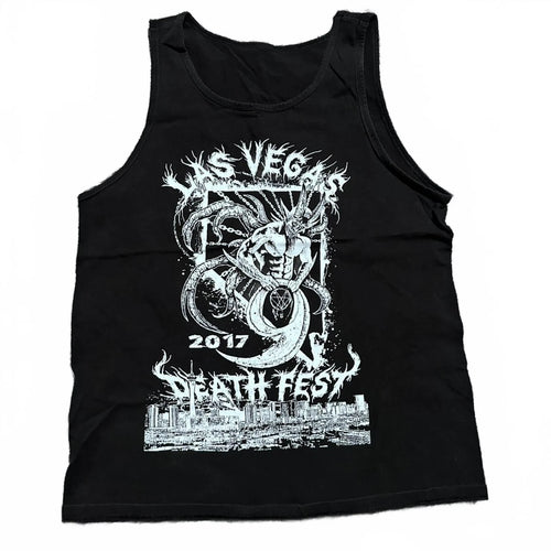 2000's Death Fest Death Metal Music Festival Black Grunge Tank Size M