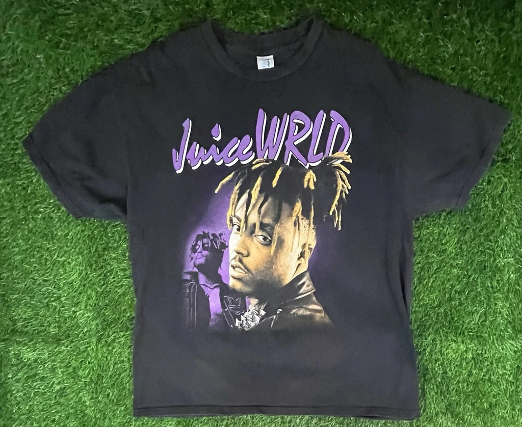 Teestyled Value Juice Wrld Black and Purple T-Shirt EMO Grunge Aesthetic Mens XL