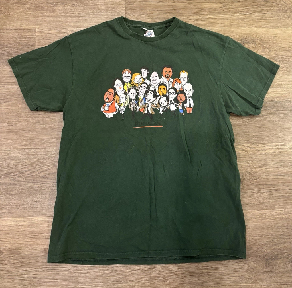 Delta Pro Weight The Office Graphic Green Men's Short Sleeve T-Shirt L