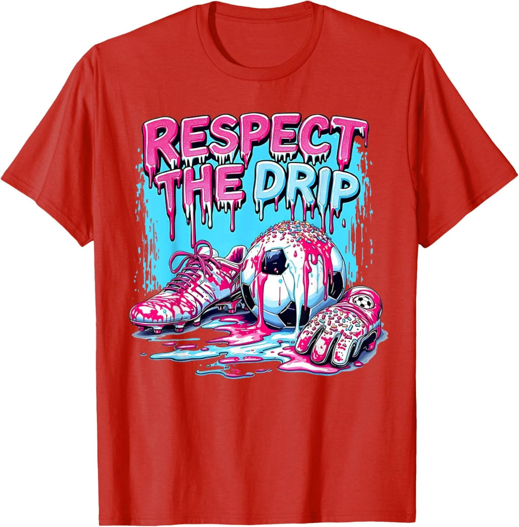 Soccer Cream Sprinkles Respect The Drip Cool Unisex T-Shirt