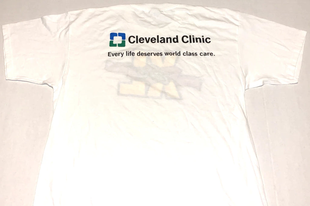 Rare! Vintage Cleveland Clinic 40 Seasons 1970 2010 Cavaliers T-Shirt New! XL