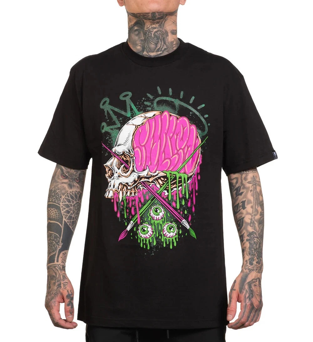 Sullen Punk Pin Up Street Life Americana Tattoo Art Mens Tee CREATIVE MINDS