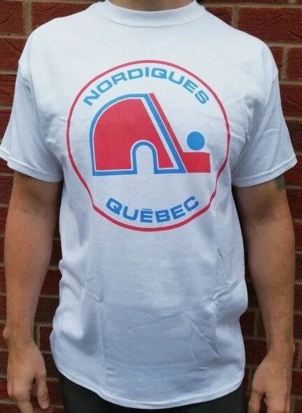 Quebec Nordiques T Shirt Retro Canadian Ice Hockey Team Montreal Granby WHA W044