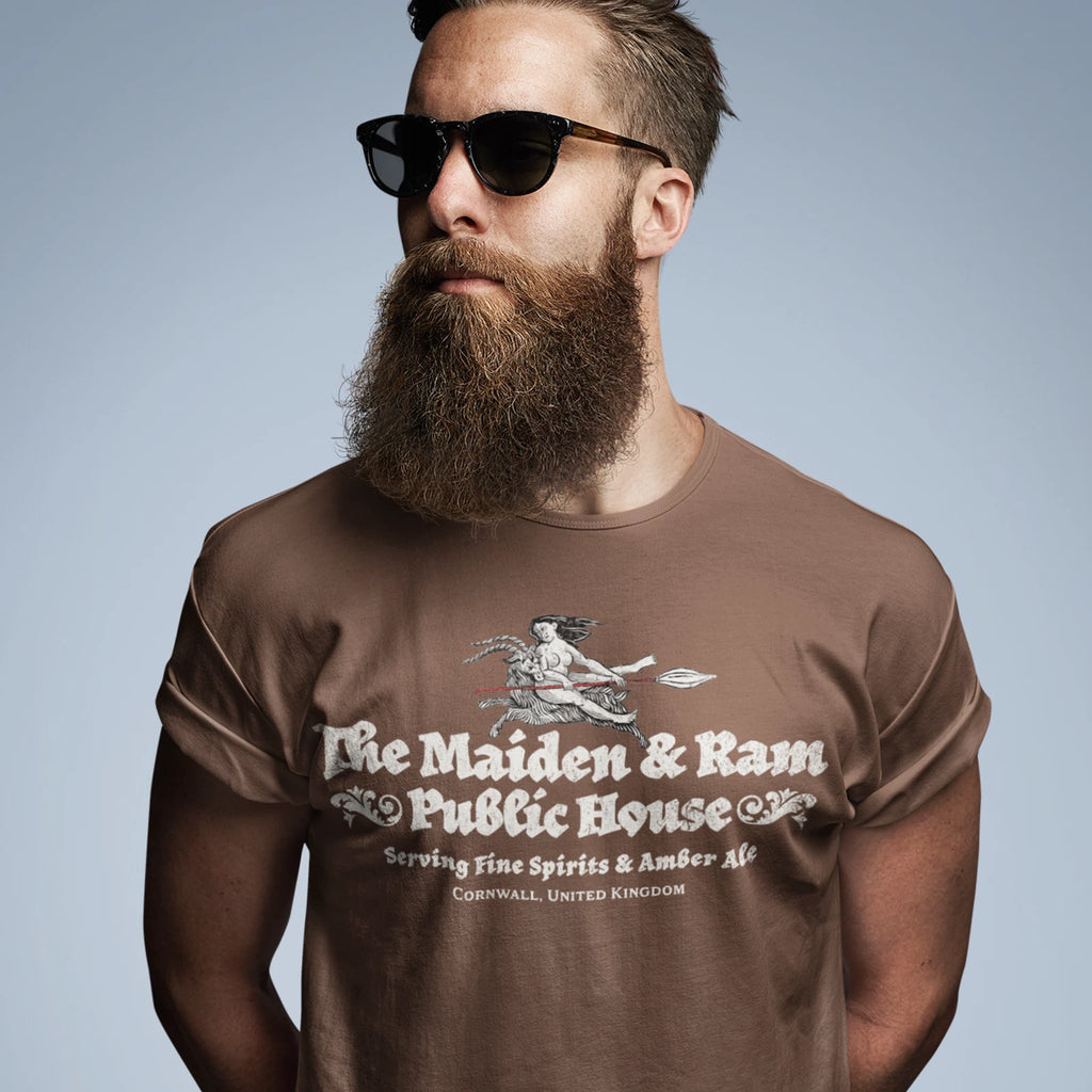 British Pub The Maiden & Ram Public House T Shirt, Pub Tee & Pub Crawl Shirt